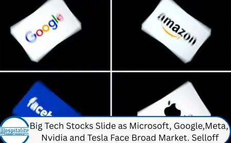 Big Tech Stocks Slide as Microsoft, Google, Meta, Nvidia and Tesla Face Broad Market Selloff