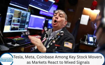 Tesla, Meta, Coinbase Among Key Stock Movers as Markets React to Mixed Signals
