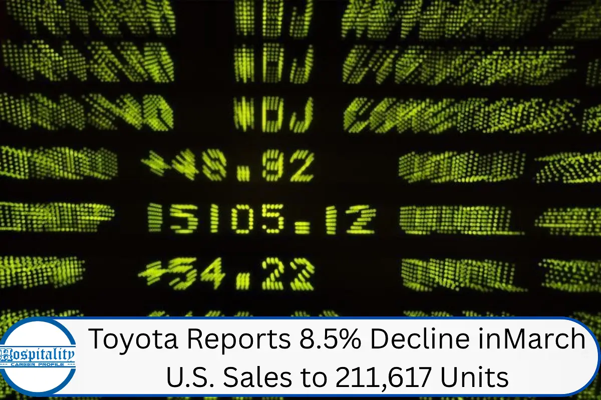 Toyota Reports 8.5% Decline in March U.S. Sales to 211,617 Units