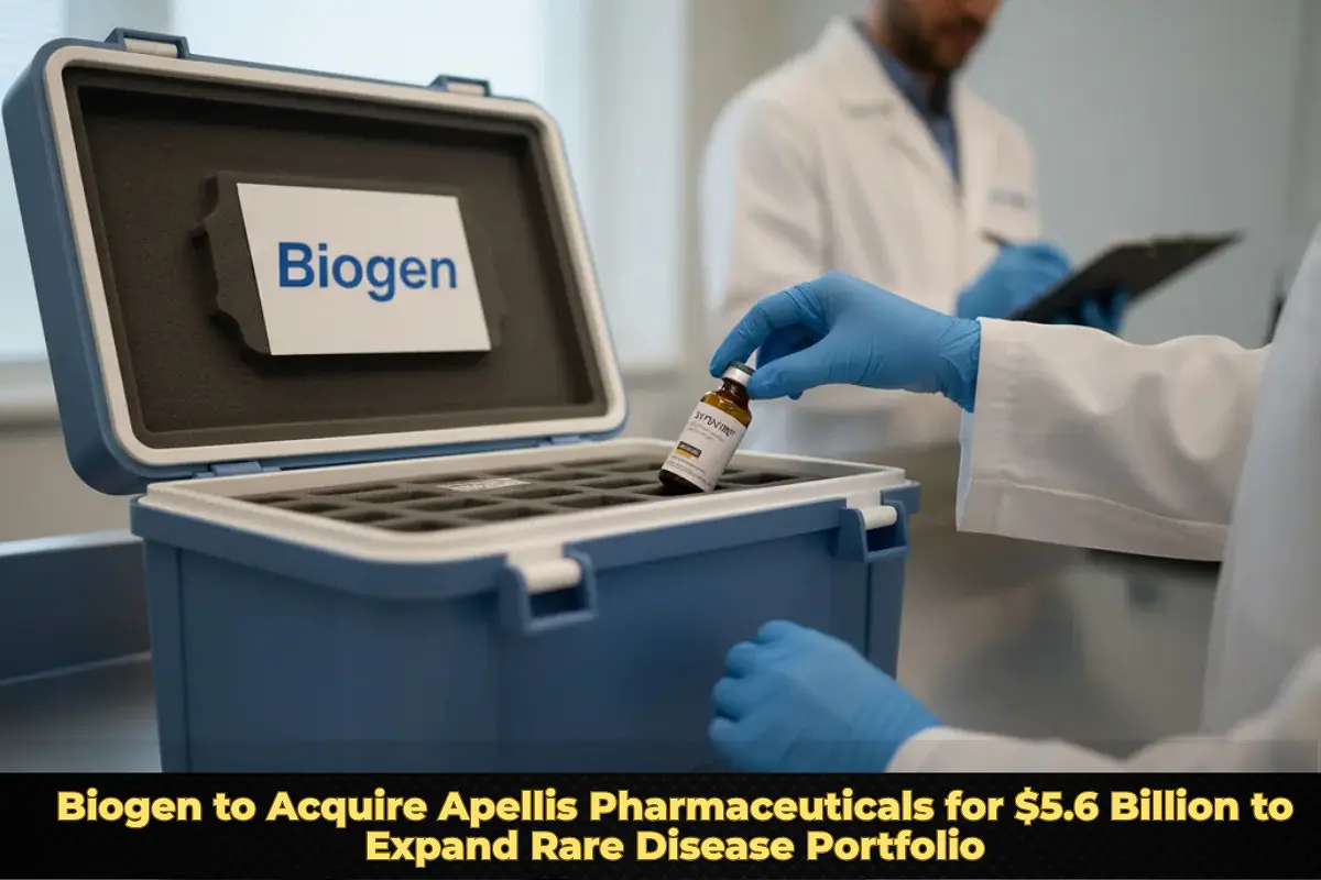 Biogen to Acquire Apellis Pharmaceuticals for $5.6 Billion to Expand Rare Disease Portfolio