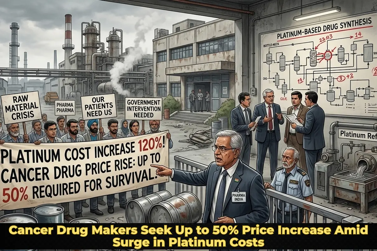 Cancer Drug Makers Seek Up to 50% Price Increase Amid Surge in Platinum Costs
