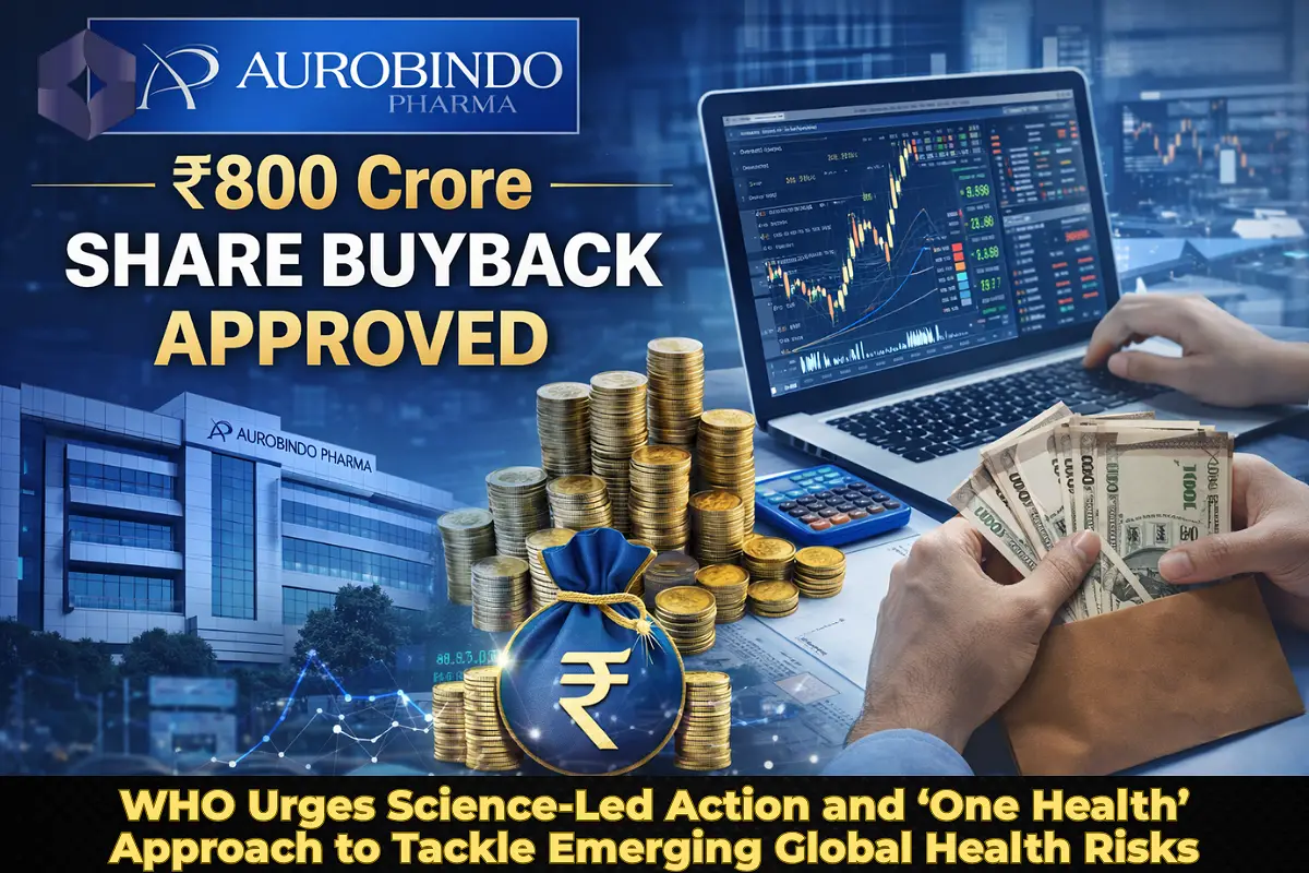 Aurobindo Pharma Approves ₹800 Crore Share Buyback, Sets Record Date for Investor Eligibility