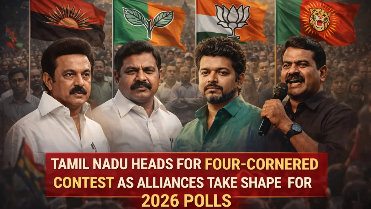 Four-Way Battle Shapes Tamil Nadu 2026 Elections