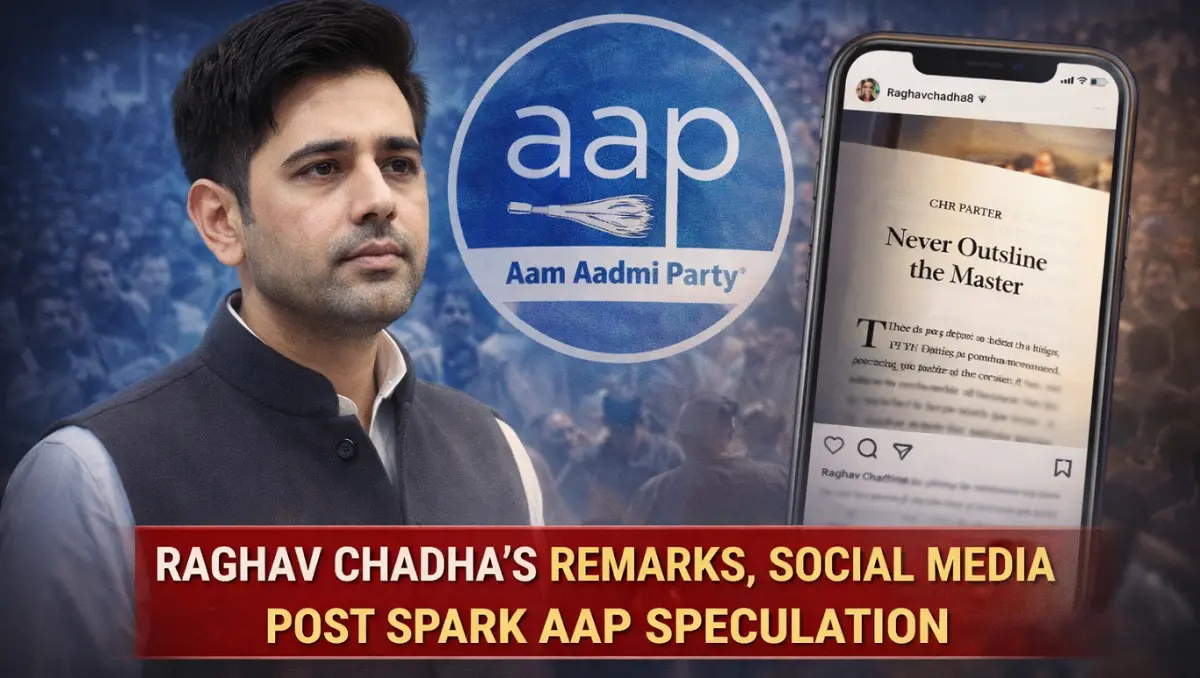 Raghav Chadha’s Remarks, Post Trigger Speculation Within AAP