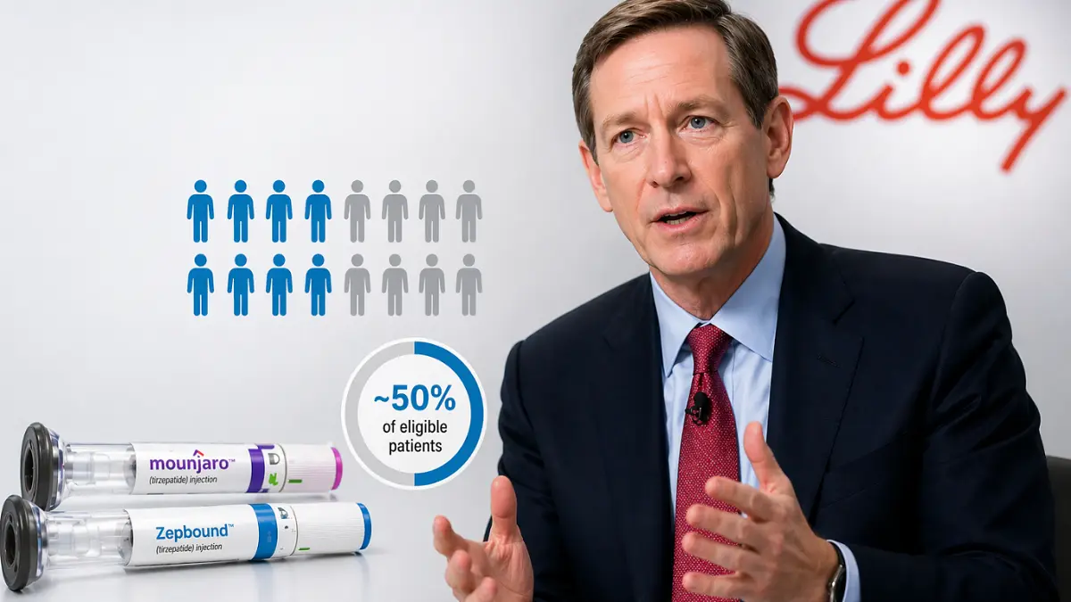 Lilly CEO Says Weight-Loss Drugs May Reach Only Half of Eligible Patients at Peak