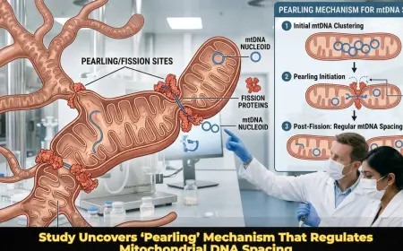 Study Uncovers ‘Pearling’ Mechanism That Regulates Mitochondrial DNA Spacing