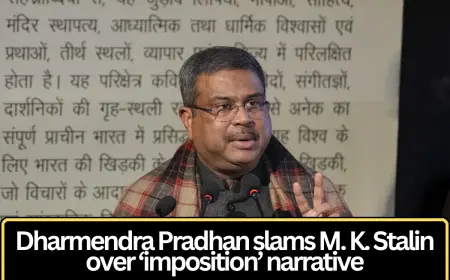 Dharmendra Pradhan Criticizes Stalin Over ‘Imposition’ Narrative, Calls It Attempt to Mask Failures