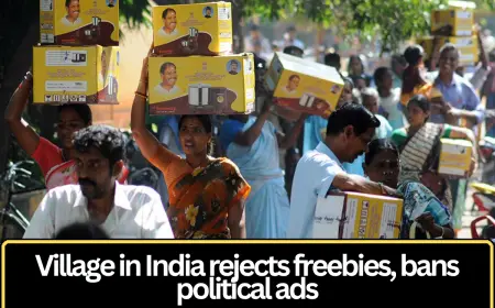 Village in India Rejects Freebies and Bans Political Advertisements Ahead of Elections