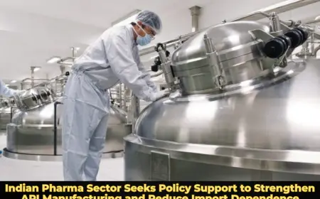 Indian Pharma Sector Seeks Policy Support to Strengthen API Manufacturing and Reduce Import Dependence