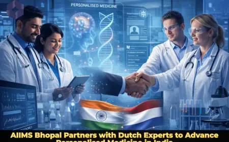 AIIMS Bhopal Partners with Dutch Experts to Advance Personalised Medicine in India