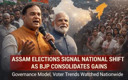 Assam Polls Signal National Shift as BJP Gains Ground