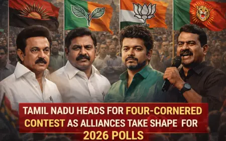 Four-Way Battle Shapes Tamil Nadu 2026 Elections