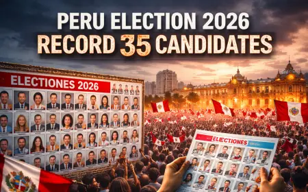 Peru Election Sees Record 35 Candidates Amid Crisis