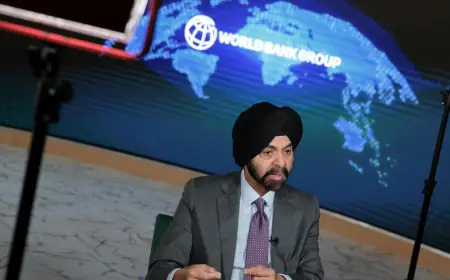 Ajay Banga Warns of 800 Million Job Gap in Developing Economies