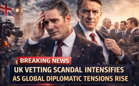 UK Vetting Scandal and Global Diplomatic Tensions Intensify Political Pressure