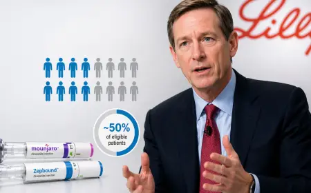 Lilly CEO Says Weight-Loss Drugs May Reach Only Half of Eligible Patients at Peak