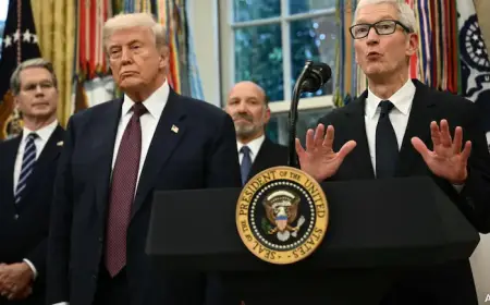 John Ternus Named New  Apple CEO as Donald Trump Praises Tim Cook